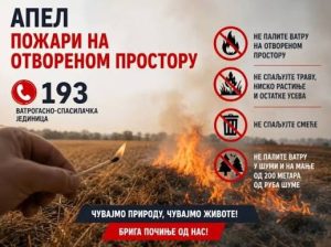 UPOZORENjE NA DUGOTRAJAN TOPLOTNI TALAS NA TERITORIJI REPUBLIKE SRBIJE